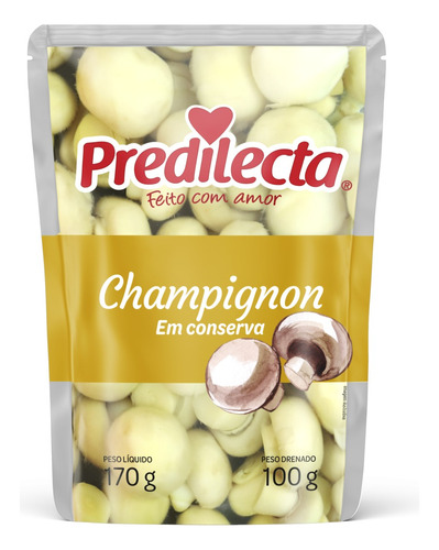 Cogumelo Champignon em Conserva Predilecta Sachê 100g