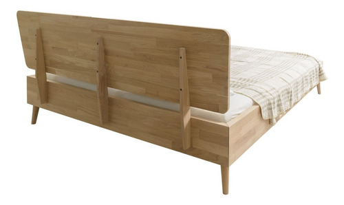Imagen 5 de 5 de Cama Doble De Madera Maciza 100% Flormorado Ref: Maciza40