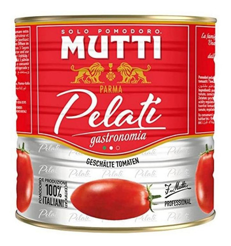 Pomodor Pelati Mutti 2500 Grs - Origen Italia 