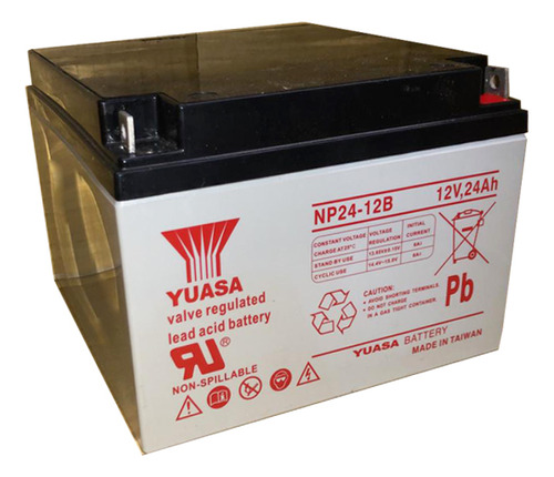 Bateria Yuasa Np 24-12b 12v 24ah Ups Alarma Juguetes . Yuasa