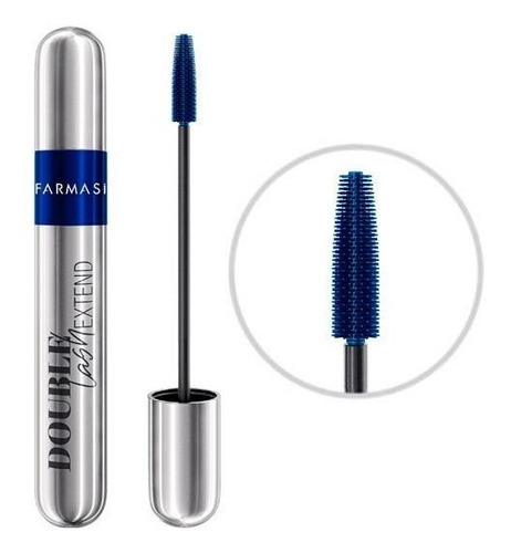 Mascara De Extensión Double Lash/ Farmasi Color Azul