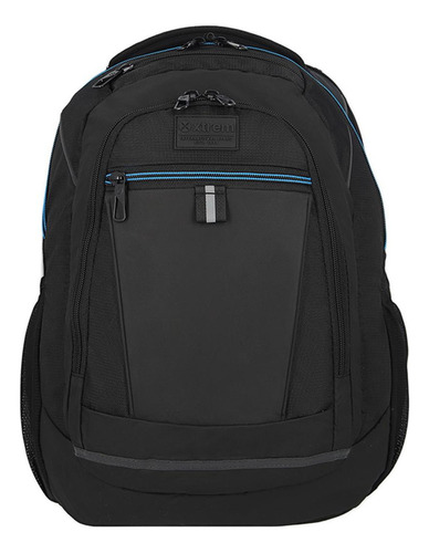 Mochila Xtrem Brooklyn Azul Color Negro Diseño de la tela BLACK/BLUE