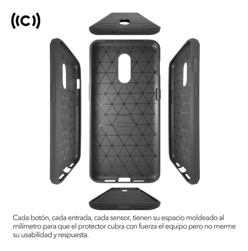 Funda Premium Oneplus 6t Case Protector Carbono One Plus 1+