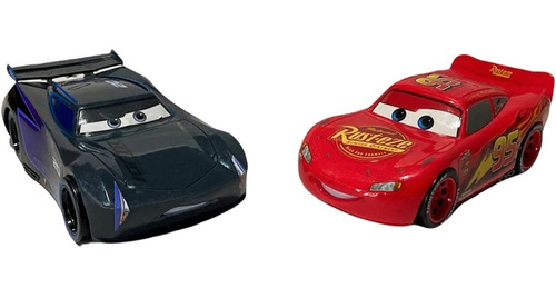 Set  2 Carros De Fricción Rayo Mcqueen Y Jackson Cars Disney