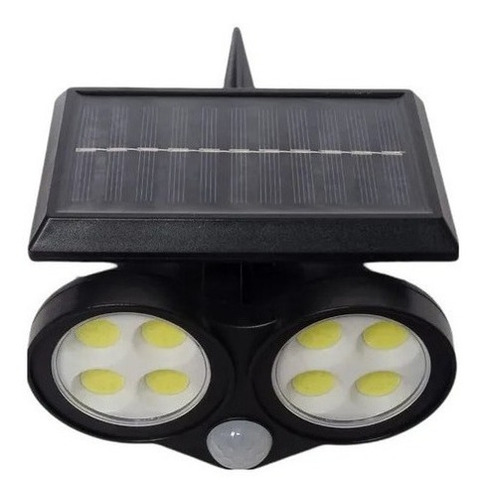 Reflector Lampara Pared Led Solar Sensor Movimiento Exterior