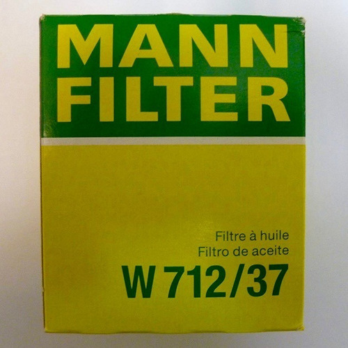 Filtro De Aceite Mann W712/37 Ford Fiesta Courier Zetec