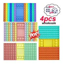 Comprar 4 Pack Pop It Fidget Toy Brinquedo Sensorial Toy Gifts
