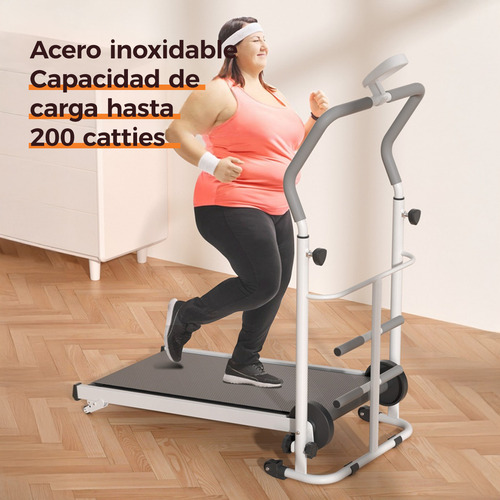 Caminadora Athletic Works Manual Con Scanner Negra