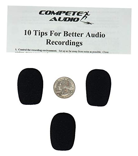 Competir Ca132 grand Audio Microfono Windscreens 3 Pack