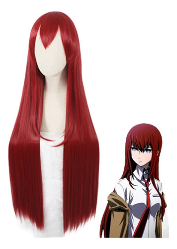 Peluca De Pelo Steins Gate Makise Kurisu Christina, Color Ca