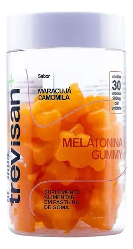 Melatonina Maracujá & Camomila 30 Gomas Academia Trevisan+