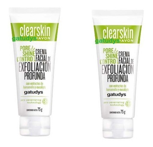 Pack 2 Cremas Facial De Exfoliacion Profunda Clearskin Avon