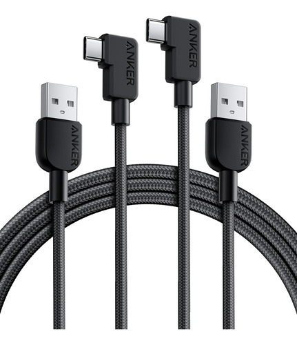 Anker Usb C Cable Right Ángulo, 2-paquete 6 Pies Usb-a-90 Gr