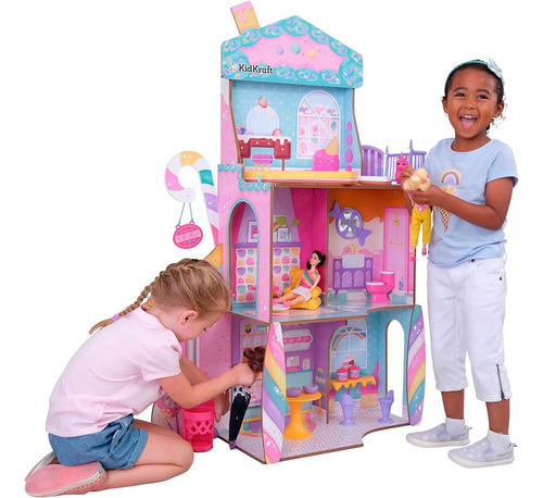 Casa De Muñecas, Castillo De Azúcar, Kidkraft Color Rosa
