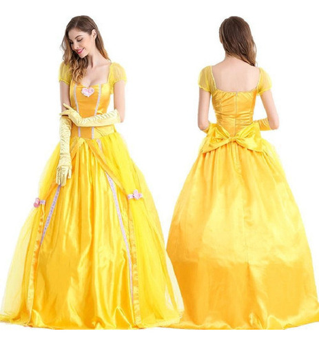 Vestido De Princesa Bella Y La Bestia Para Halloween Y Cospl 1