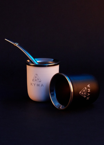 Imagen 8 de 10 de Set Matero Kyma Blanco / Matera Atenea+ Termo Mate Bombilla