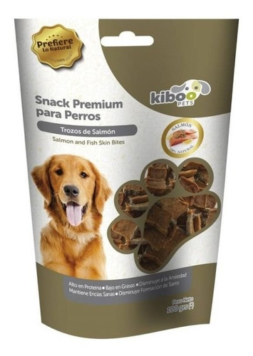 Pack X 3 Kiboo Snack Trozos De Salmón Para Perros 100 Gramos