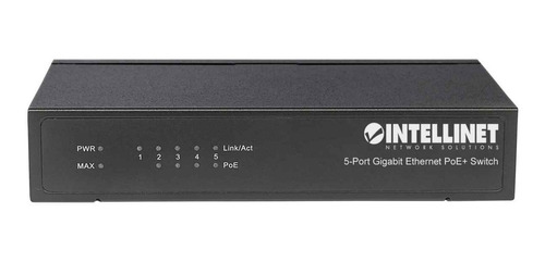 Switch  Intellinet 561228 Gigabit Ethernet 5 Puertos 10 G /v