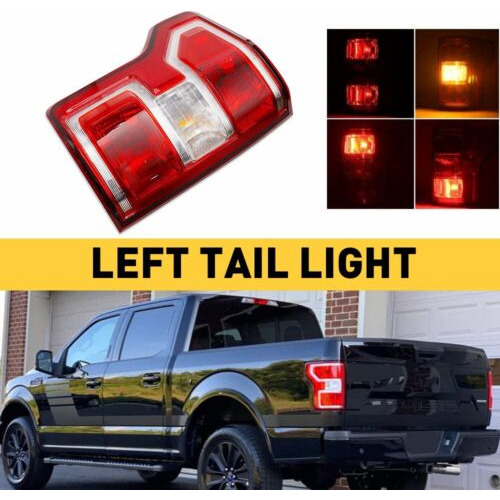 Red Tail Light Left Side W/halogen Lamp Fits Ford F150 2 Aab