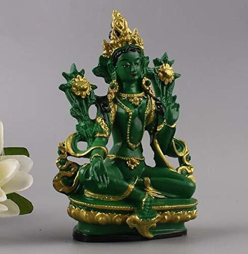Estatua De Tara Verde Tibetana Diosa Tíbet Budismo Tara Bud