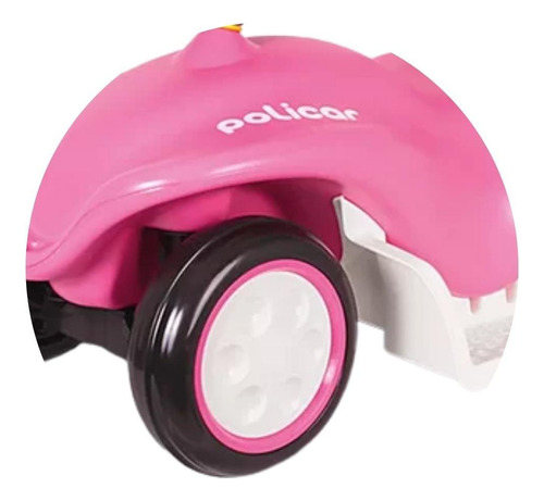 Triciclo Infantil Policar Passeio Cor Rosa Com Som De Buzina