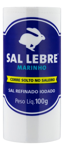 Sal Marinho Refinado Lebre Frasco 100g
