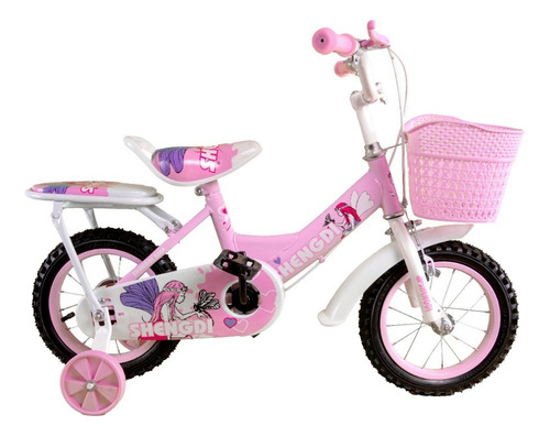 Bicicleta Infantil Para Niños R12 Rodada 12 Color Rosa Tamaño Del Cuadro Rin 12