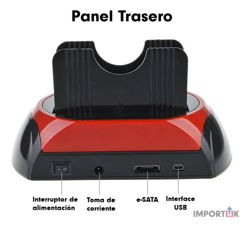 . Dock Disco Duro 2.5 3.5 Sata Multilector Memorias Backup