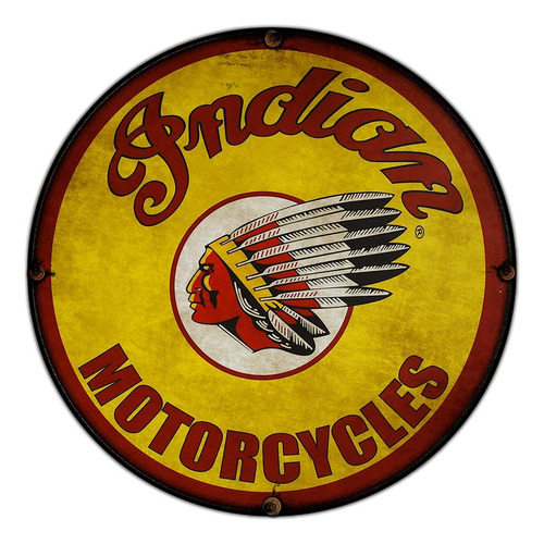 #84 - Cuadro Decorativo Vintage Retro / Indian Motorcycle !