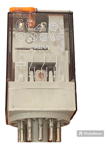 Relevador Encapsulado 120vac 10a 250v 11 Pines Finder (Usado)