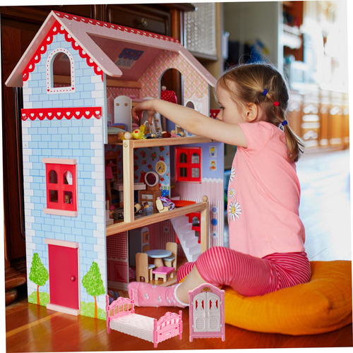 Juego De Muebles For Casa De Muñecas, 4 Juegos De Muebles