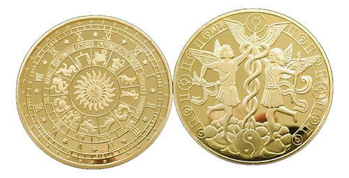 Moneda De La Suerte 40mm. - 12 Constelaciones Signo Géminis