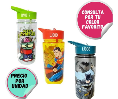 Vaso Sorbete Superman Zombies O Batman Ct Plumitaa Bnn