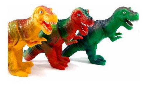 Combo X3 Dinosaurio Rex Brontosaurio Triceratops Dino Rg