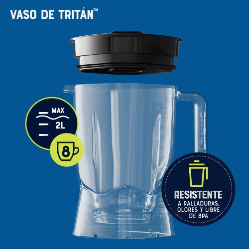 Oster® Licuadora Activesense, Con Blend-n-go, Plateado