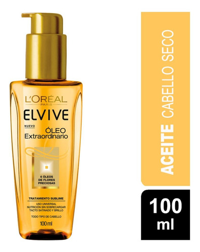 Elvive Tratamiento Capilar Aceite Óleo Extraordinario 100ml