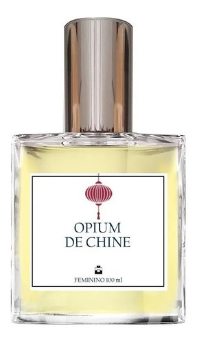 Perfume Feminino Opium De Chine + Brinco Prata Estrela