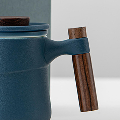 Taza / Taza De Cerámica Del Té Del Estilo Japonés Azul