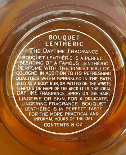 Imagen 4 de 6 de Antiguo Perfume Bouquet Lentheric Au Parfum Mirage. 7o 2454