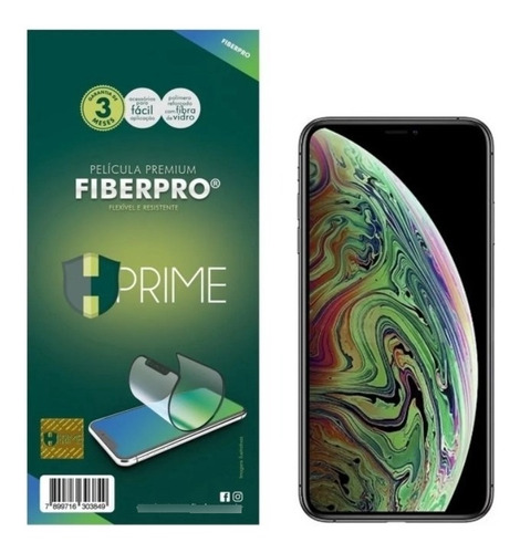 Pelicula Hprime iPhone XS Max / 11 Pro Max Preto - Fiberpro