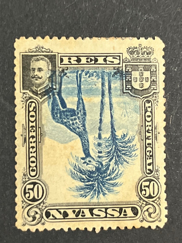 Sello Correo Error Portugal 1901 Nyassa X C/u. Estampillas 