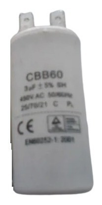Condensador Capacitor Cbb60 3mf 450vac 4 Patas X3 Unidades