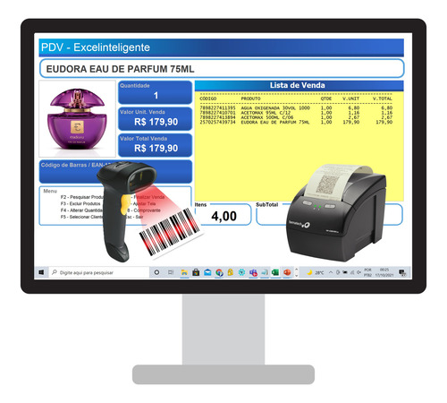 Pdv, Controle De Estoque, Vendas, Carnê, Caixa, Importa Xml
