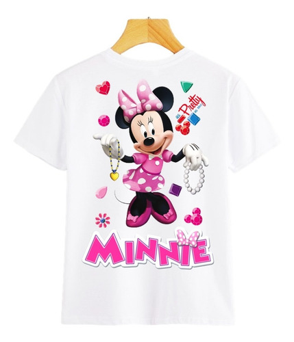 Camisetas De Minnie Para Niñas - Piel De Durazno - Sublimada