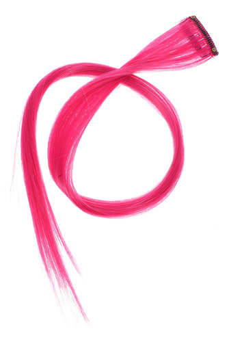 10 Extensiones De Cabello Sintéticas Con Resaltes De Colores