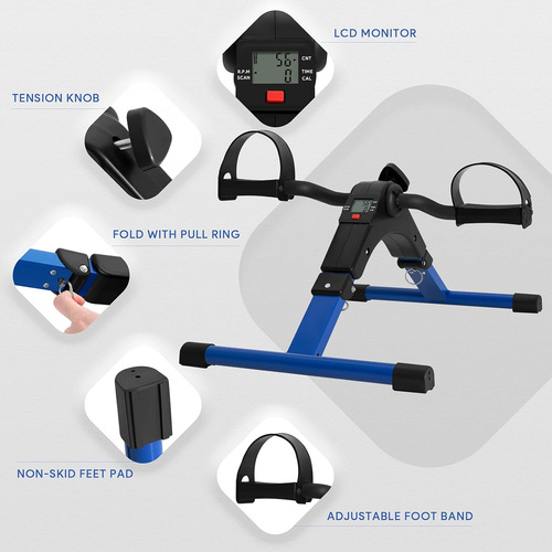 Ejecutor Del Pedal Plegable - Mini Bicicleta De Ejercicios D