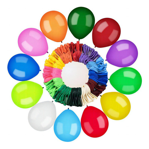 Globo plano para fiesta de cumpleaños número 5 de Bexiga, varios colores, 50 unidades, color verde oscuro