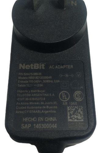 Fuente Switching Netbit 12v 2a *rosario*