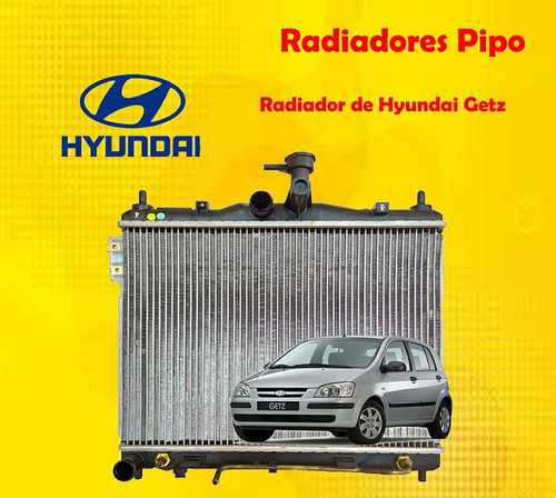 Radiador Sincrónico De Hyundai Getz 