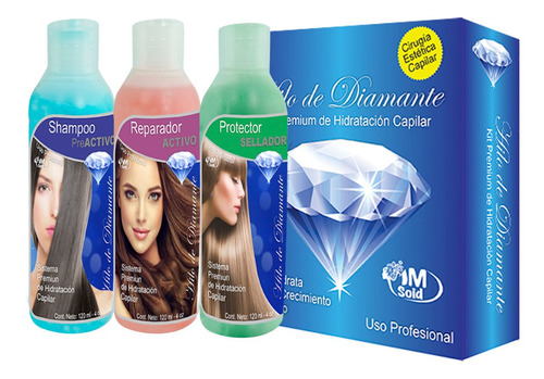 Keratina Hilo De Diamante 3 Pasos Imsoid 120ml